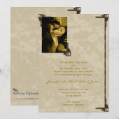 Romeo en Julia Sprookjeshuwelijk Uitnodiging (Voorkant / Achterkant)