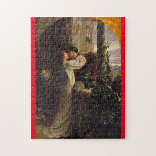 Romeo en Juliet 1884 Verona Balcony Dicksee art Legpuzzel (Verticaal)