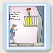 Romeo en Juliet 2.0 Blue Bier Onderzetter (Voorkant)