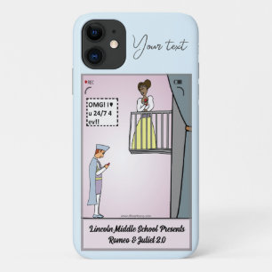 Romeo en Juliet 2.0 Blue Hoesje-Mate iPhone 11 Hoe Case-Mate iPhone Case