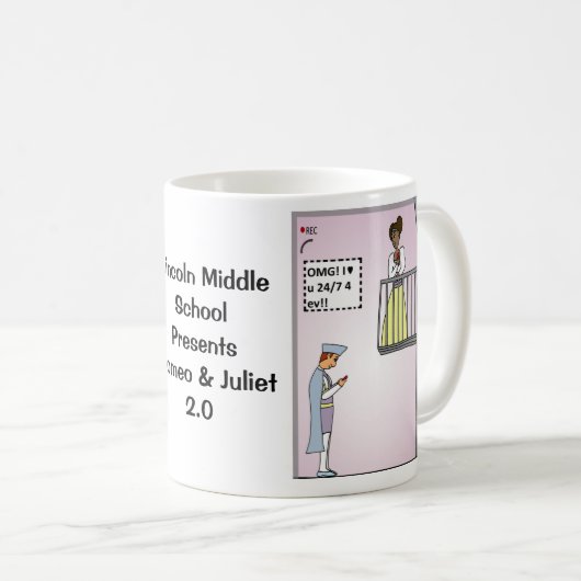 Romeo en Juliet 2.0 Classic Coffee Mok (Voorkant rechts)