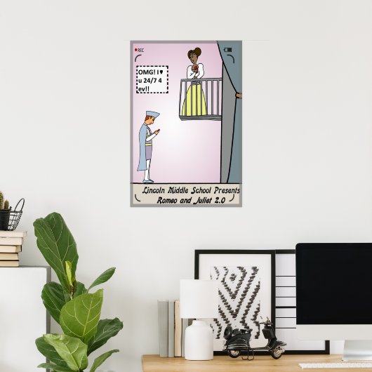 Romeo en Juliet 2.0 Poster (Thuiskantoor)
