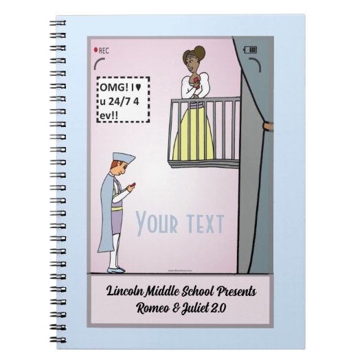 Romeo en Juliet 2.0 Spiral Notitieboek (Voorkant)