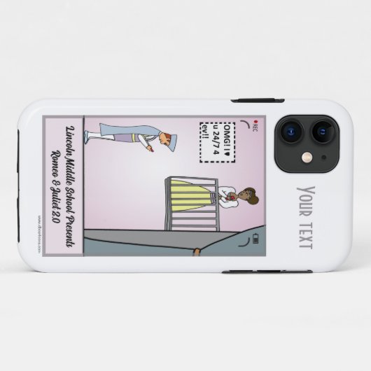 Romeo en Juliet 2.0 White Case-Mate iPhone Case (Achterkant (horizontaal))
