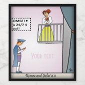 Romeo en Juliet 2.0 Wijn Etiket (Enkel label)