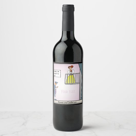 Romeo en Juliet 2.0 Wijn Etiket (Voorkant)