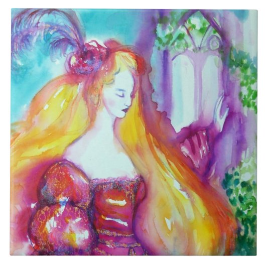 ROMEO EN JULIET BALKON SCENE WATERVERF TEGELTJE (Voorkant)