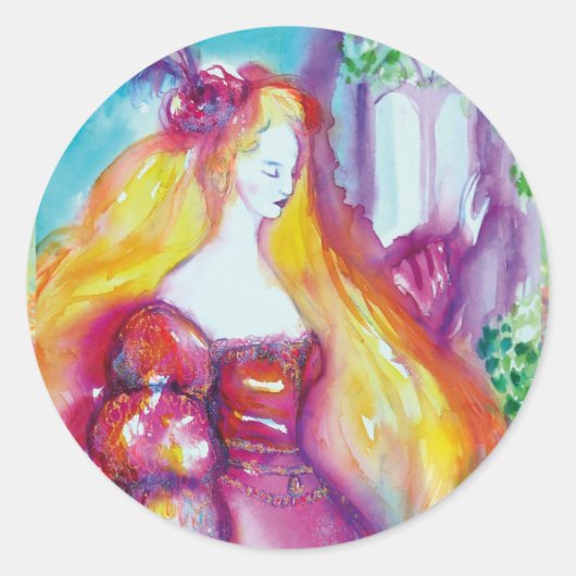 ROMEO EN JULIET BALKONSCEEN RONDE STICKER (Voorkant)