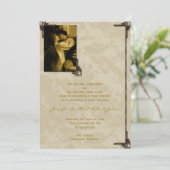 Romeo en Juliet Fairytale Wedding Invitation Kaart (Staand voorkant)