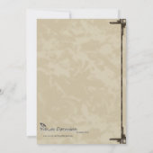 Romeo en Juliet Fairytale Wedding Invitation Kaart (Achterkant)