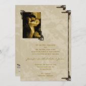Romeo en Juliet Fairytale Wedding Invitation Kaart (Voorkant / Achterkant)