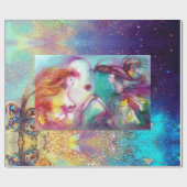 ROMEO EN JULIET/GOLD BLUE SPARKLES CADEAUPAPIER (Vlak)