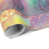 ROMEO EN JULIET/GOLD BLUE SPARKLES CADEAUPAPIER (Rol Hoek)