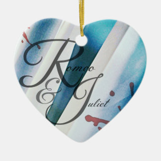 Romeo en Juliet Heart Ornament