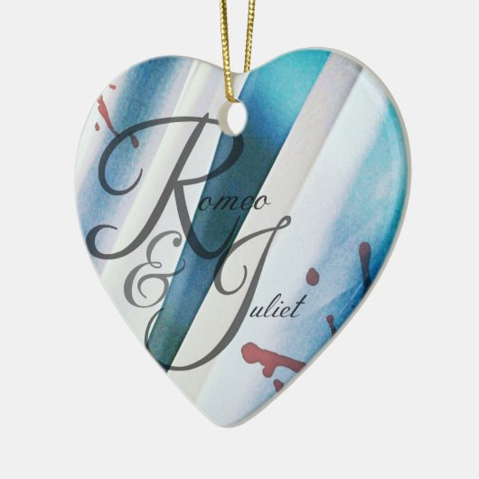 Romeo en Juliet Heart Ornament (Links)