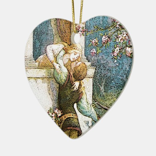 ROMEO EN JULIET .jpg Keramisch Ornament (Links)
