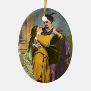 Romeo en Juliet Keramisch Ornament