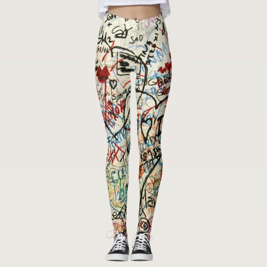 Romeo en Juliet liefdesbrieven Leggings (Voorkant)