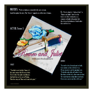 Romeo en Juliet Motifs Perfect Poster