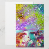 ROMEO EN JULIET, PAARSE GROENE GOUDEN SPRANKELS BRIEFPAPIER (Voorkant / Achterkant)