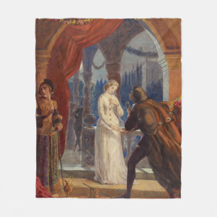  Romeo en Juliet Painting (1861) Fleece Deken