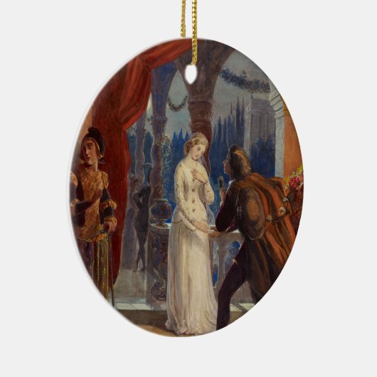  Romeo en Juliet Painting (1861) Keramisch Ornament (Rechts)