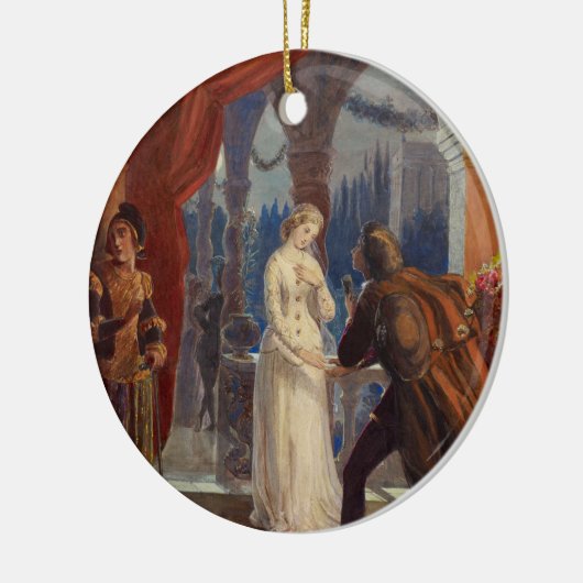  Romeo en Juliet Painting (1861) Keramisch Ornament (Links)
