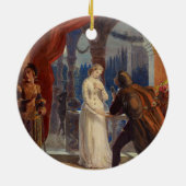  Romeo en Juliet Painting (1861) Keramisch Ornament (Achterkant)