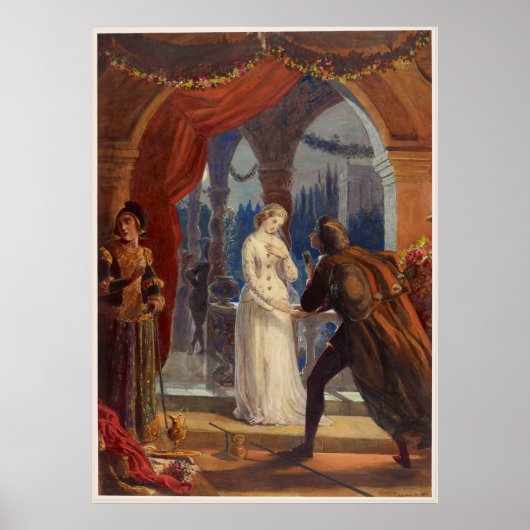  Romeo en Juliet Painting (1861) Poster (Voorkant)