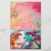 ROMEO EN JULIET, PINK GOLD SPARKLES MONOGRAM BRIEFPAPIER (Voorkant)