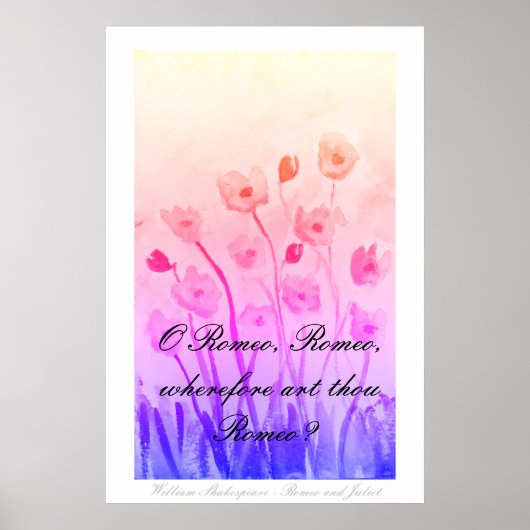 Romeo en Juliet Poster (Voorkant)