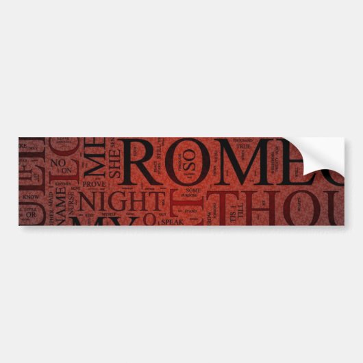 Romeo en Juliet (Red) Sticker (Voorkant)