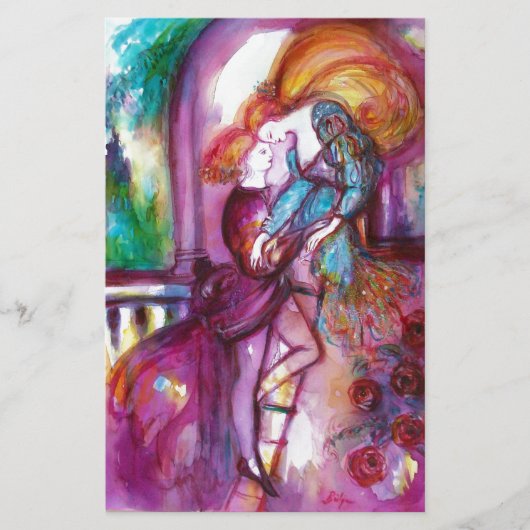 ROMEO EN JULIET Romantic Valentijns Day Briefpapier (Voorkant)