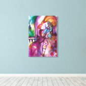 ROMEO EN JULIET Romantic Valentijns Day Canvas Afdruk (Insitu (Houten vloer))