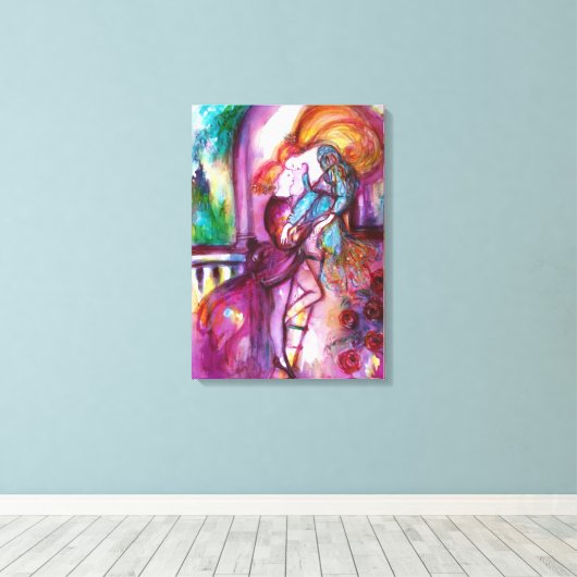 ROMEO EN JULIET Romantic Valentijns Day Canvas Afdruk (Insitu (Houten vloer))