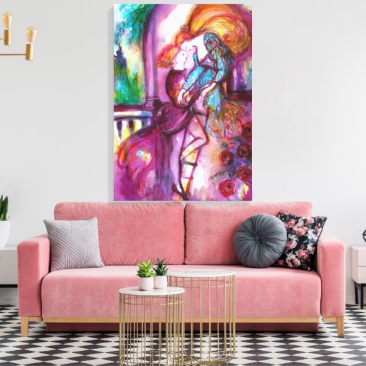 ROMEO EN JULIET Romantic Valentijns Day Canvas Afdruk (Insitu (Woonkamer))