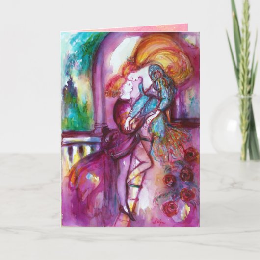 ROMEO EN JULIET Romantic Valentijns Day Feestdagen Kaart (Voorkant)