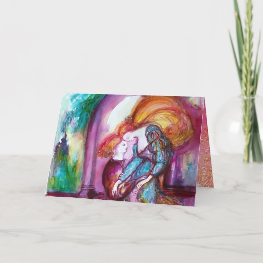 ROMEO EN JULIET Romantic Valentijns Day Feestdagen Kaart (Voorkant)