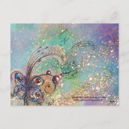 ROMEO EN JULIET Romantic Valentijns Day Feestdagenkaart (Achterkant)