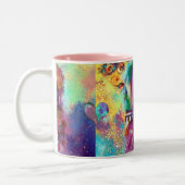 ROMEO EN JULIET Romantic Valentijns Day Hearts Tweekleurige Koffiemok (Links)