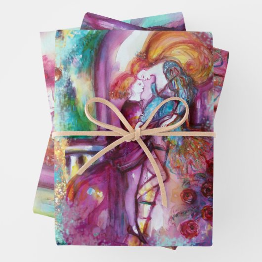 ROMEO EN JULIET Romantic Valentijns Day Inpakpapier Vel (In situ)