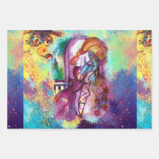 ROMEO EN JULIET Romantic Valentijns Day Inpakpapier Vel (Voorkant)