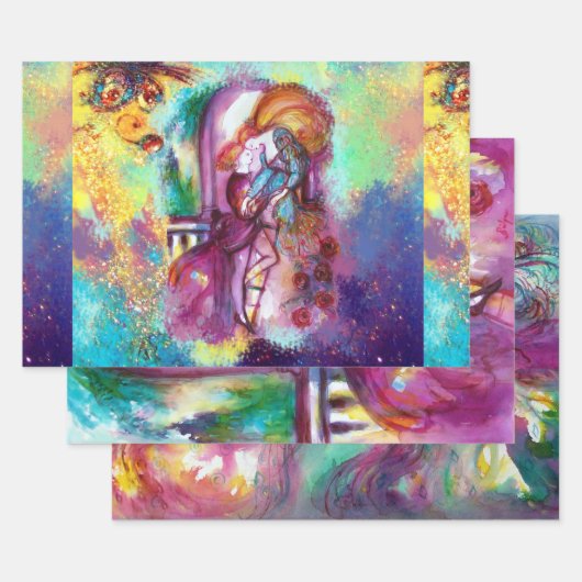 ROMEO EN JULIET Romantic Valentijns Day Inpakpapier Vel (Set)