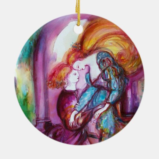 ROMEO EN JULIET Romantic Valentijns Day Keramisch Ornament (Achterkant)