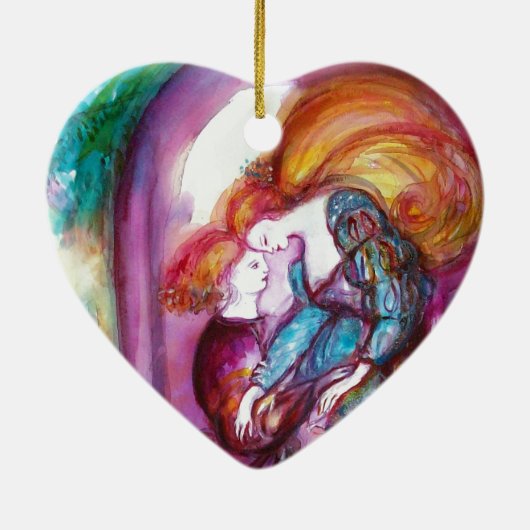 ROMEO EN JULIET Romantic Valentijns Day Keramisch Ornament (Achterkant)