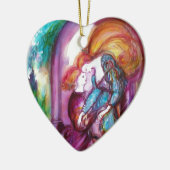ROMEO EN JULIET Romantic Valentijns Day Keramisch Ornament (Links)