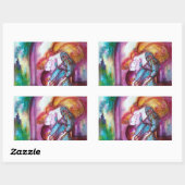 ROMEO EN JULIET Romantic Valentijns Day Rechthoekige Sticker (Vel)