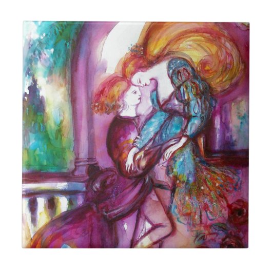 ROMEO EN JULIET Romantic Valentijns Day Tegeltje (Voorkant)