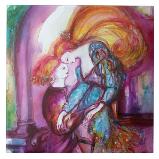 ROMEO EN JULIET Romantic Valentijns Day Tegeltje (Voorkant)