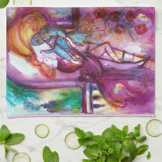 ROMEO EN JULIET Romantic Valentijns Day Theedoek (Gevouwen)